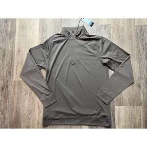 NWT Southern Seam Mens Gray Performance Quarter Zip Golf Fishing Outdoor Size S